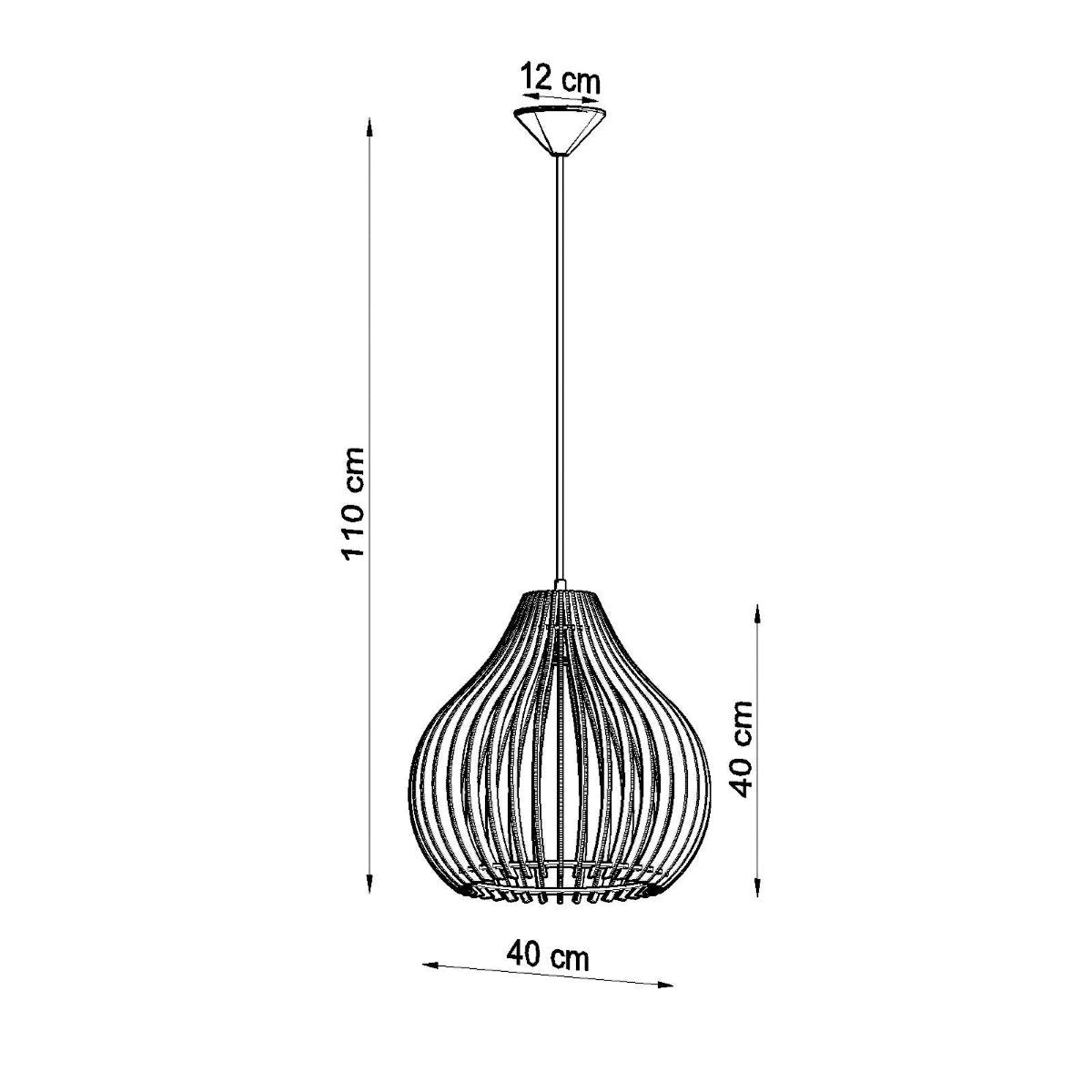 Suspension bois scandinave salon 2 - vue 4