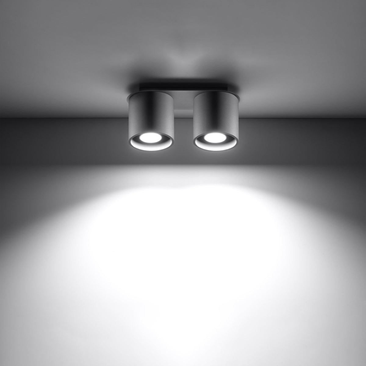 Plafonnier aluminium couloir - vue 1