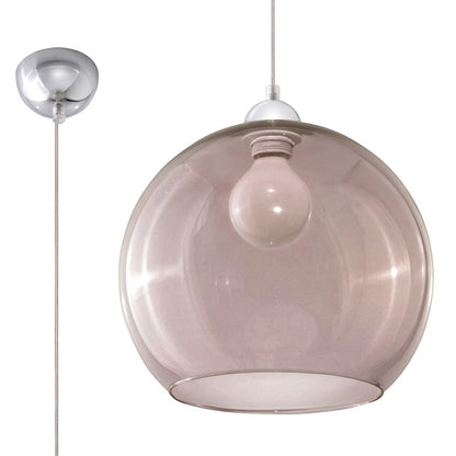 Suspension verre boule - vue 2
