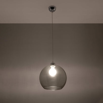 Suspension verre boule - vue 1