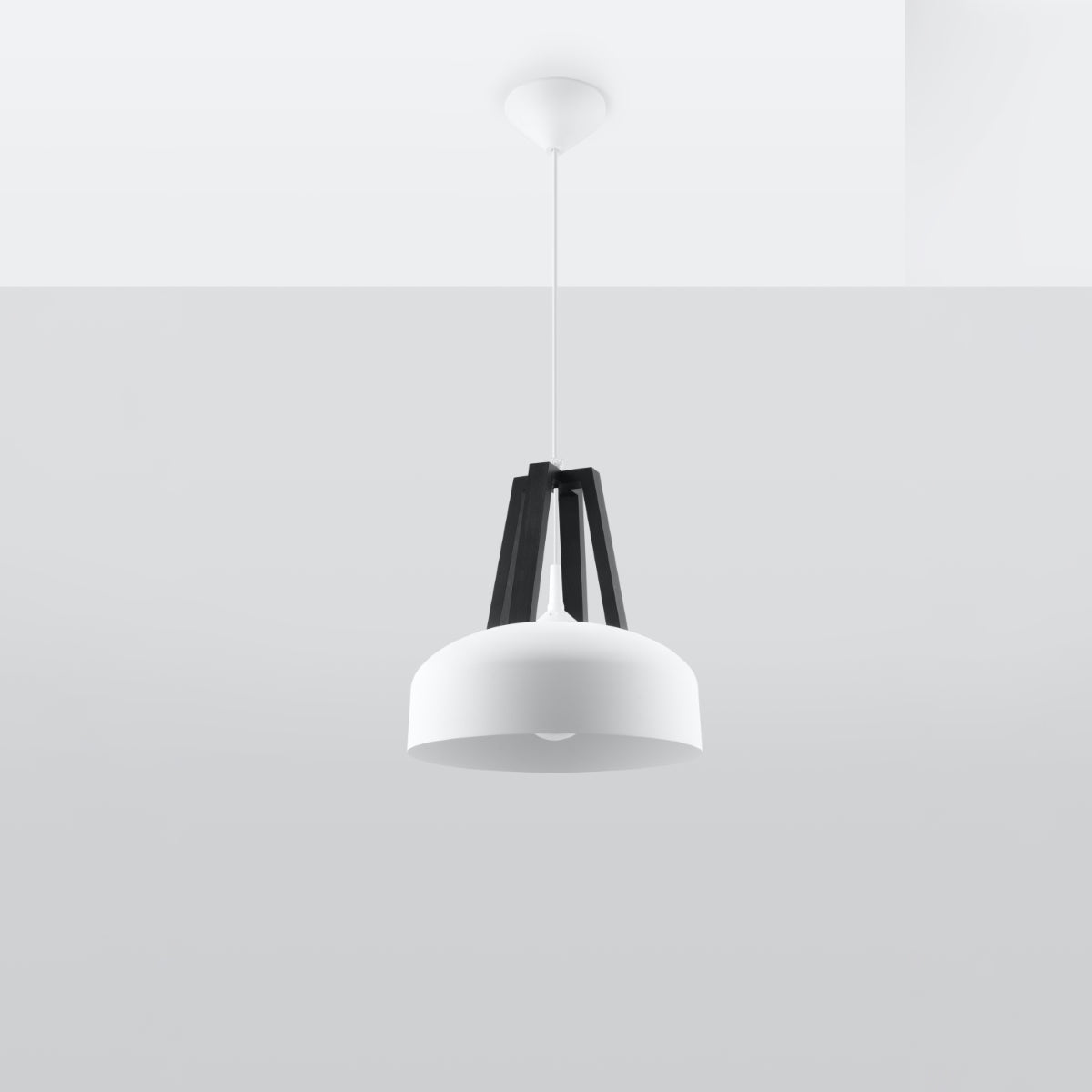 Suspension bois salon - vue 1