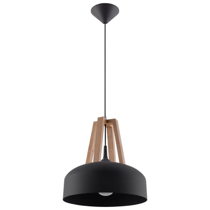 Suspension bois dome - vue 2