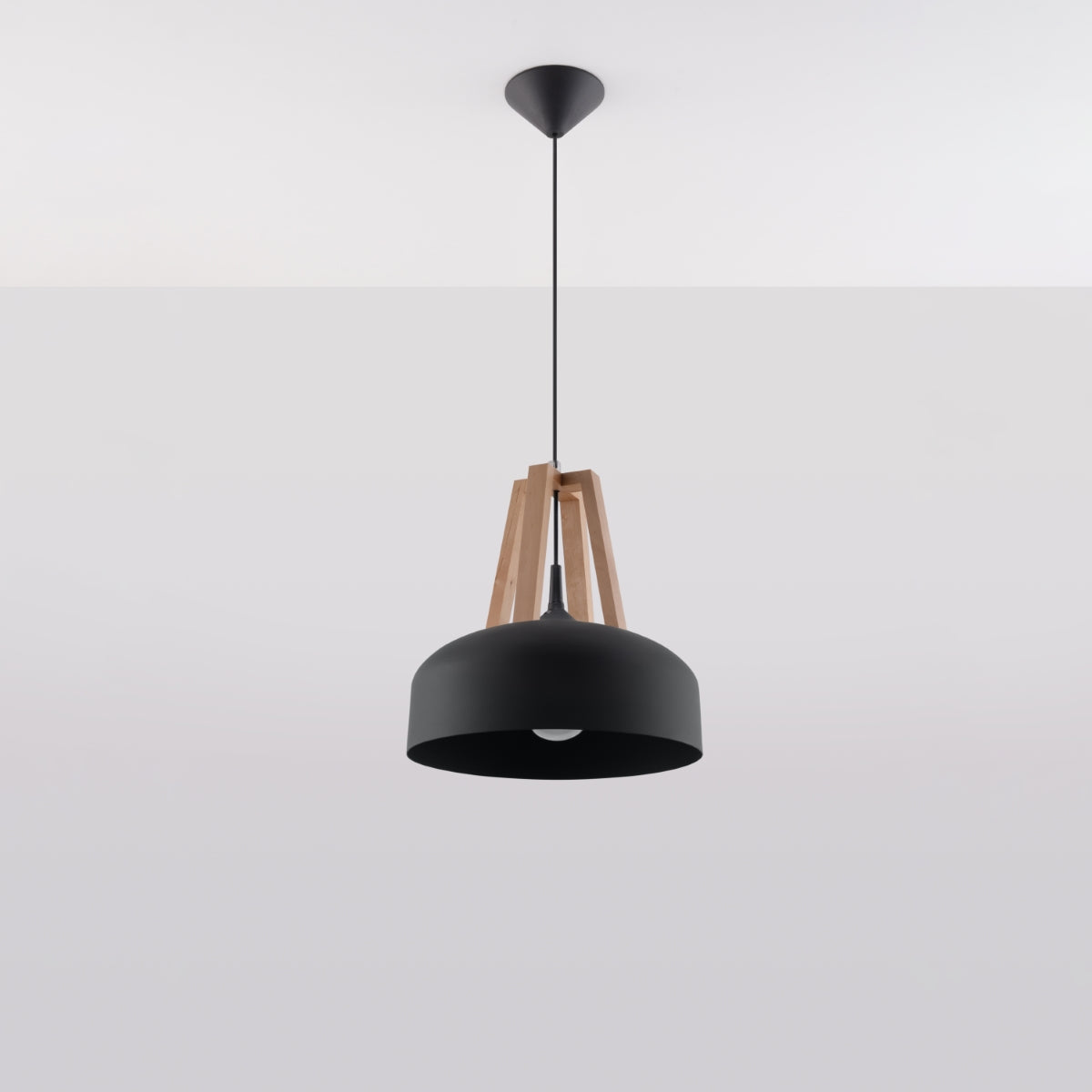 Suspension bois dome - vue 3
