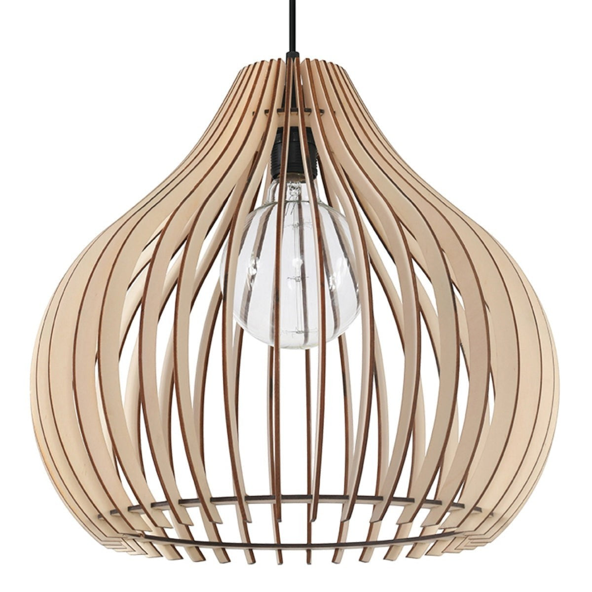 Suspension bois scandinave salon 2 - vue 2
