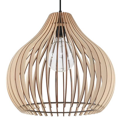 Suspension bois scandinave salon 2 - vue 2