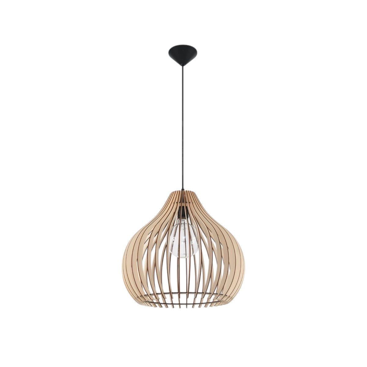 Suspension bois scandinave salon 2 - vue 3