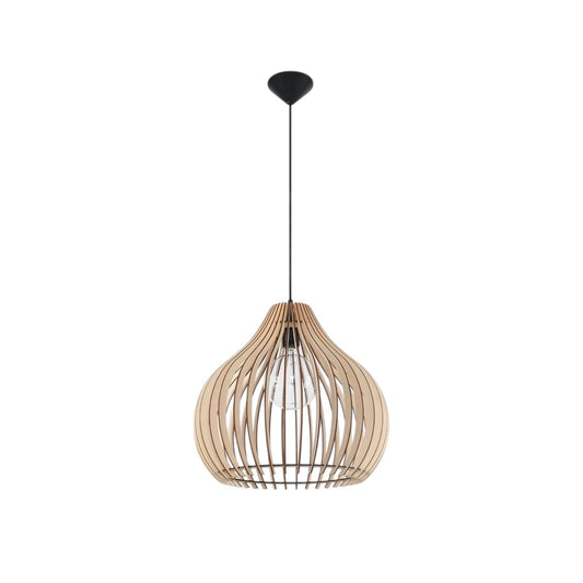 Suspension bois scandinave salon 2 - vue 3