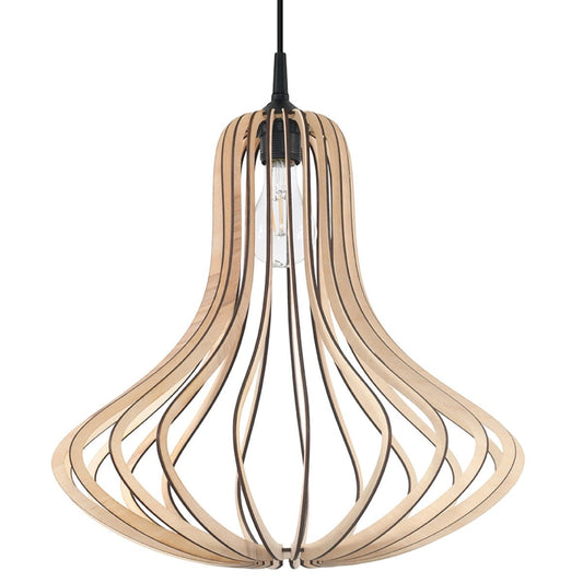 Suspension bois scandinave salon - vue 2