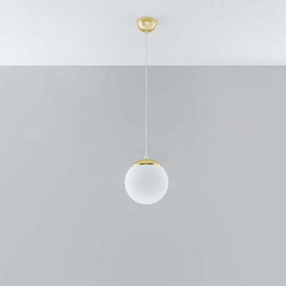 Suspension verre globe salon - vue 3