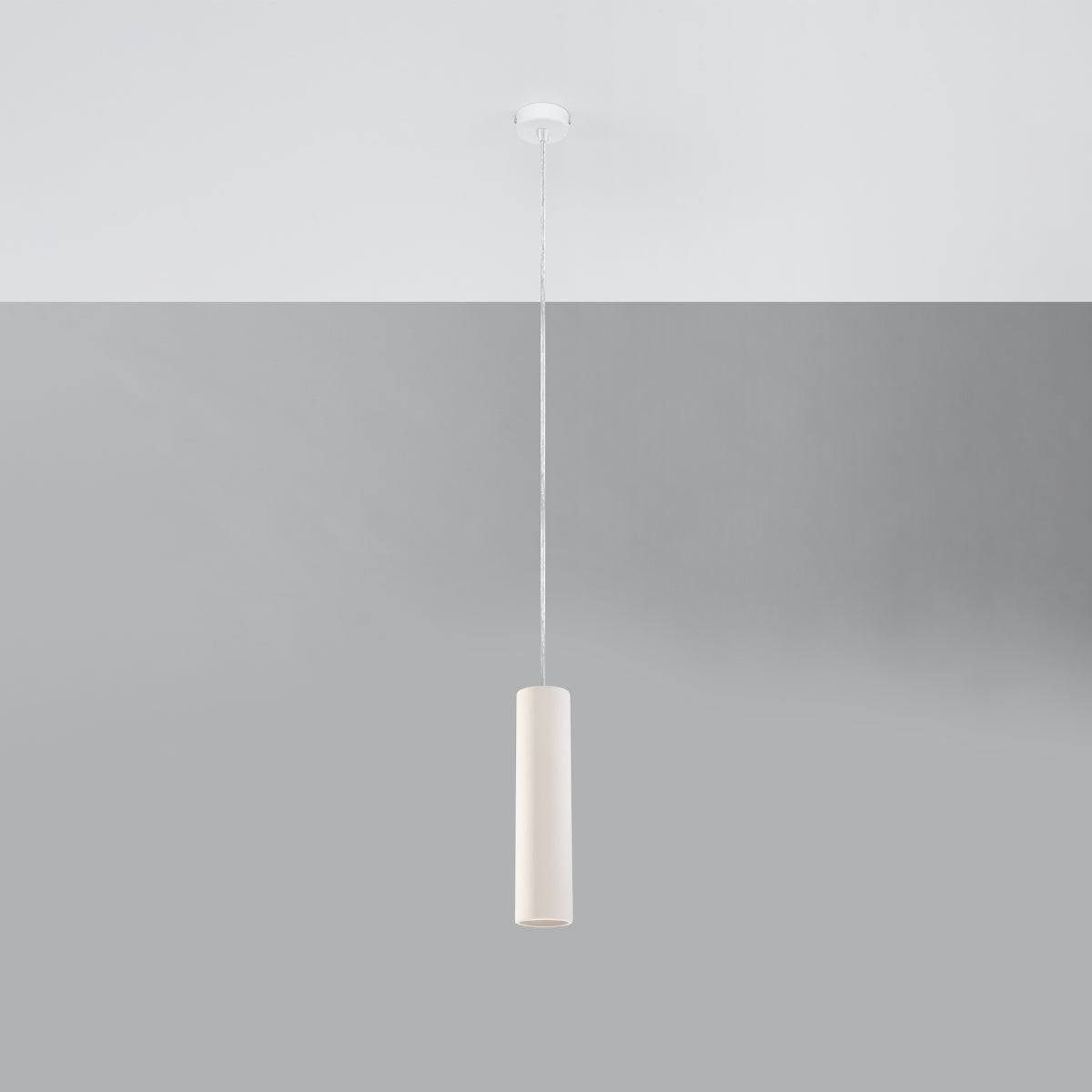 Suspension ceramique blanc salon - vue 3