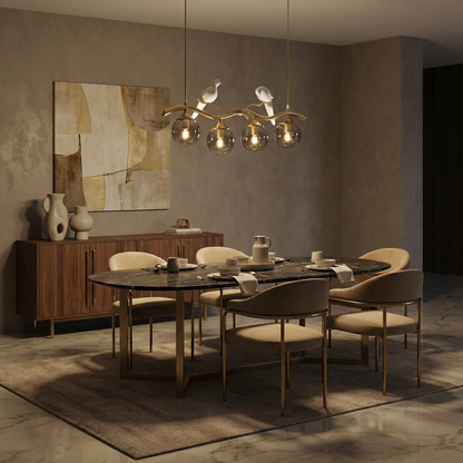 Lustre bambou led - vue 3