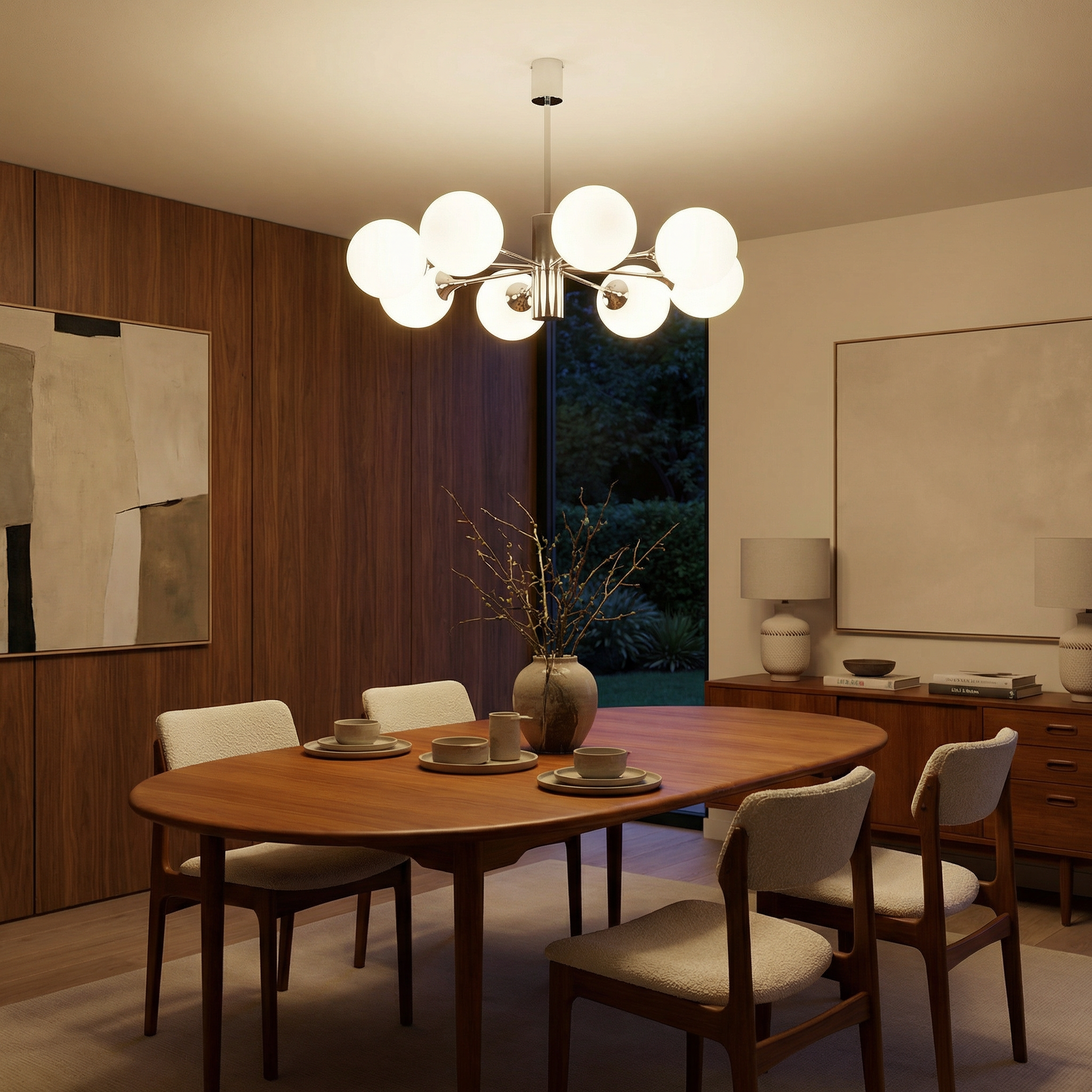 Lustre fer salon 2 - vue 3