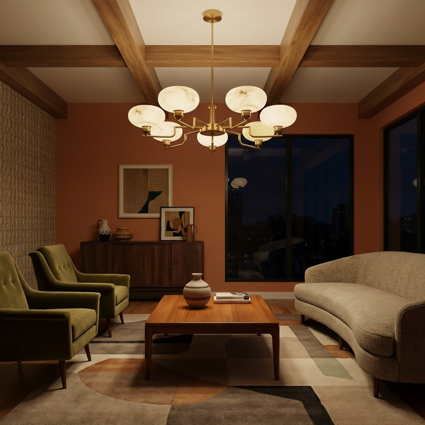Lustre fer salon - vue 3