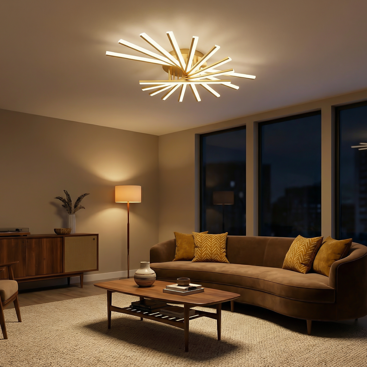 Plafonnier contemporain led - vue 3