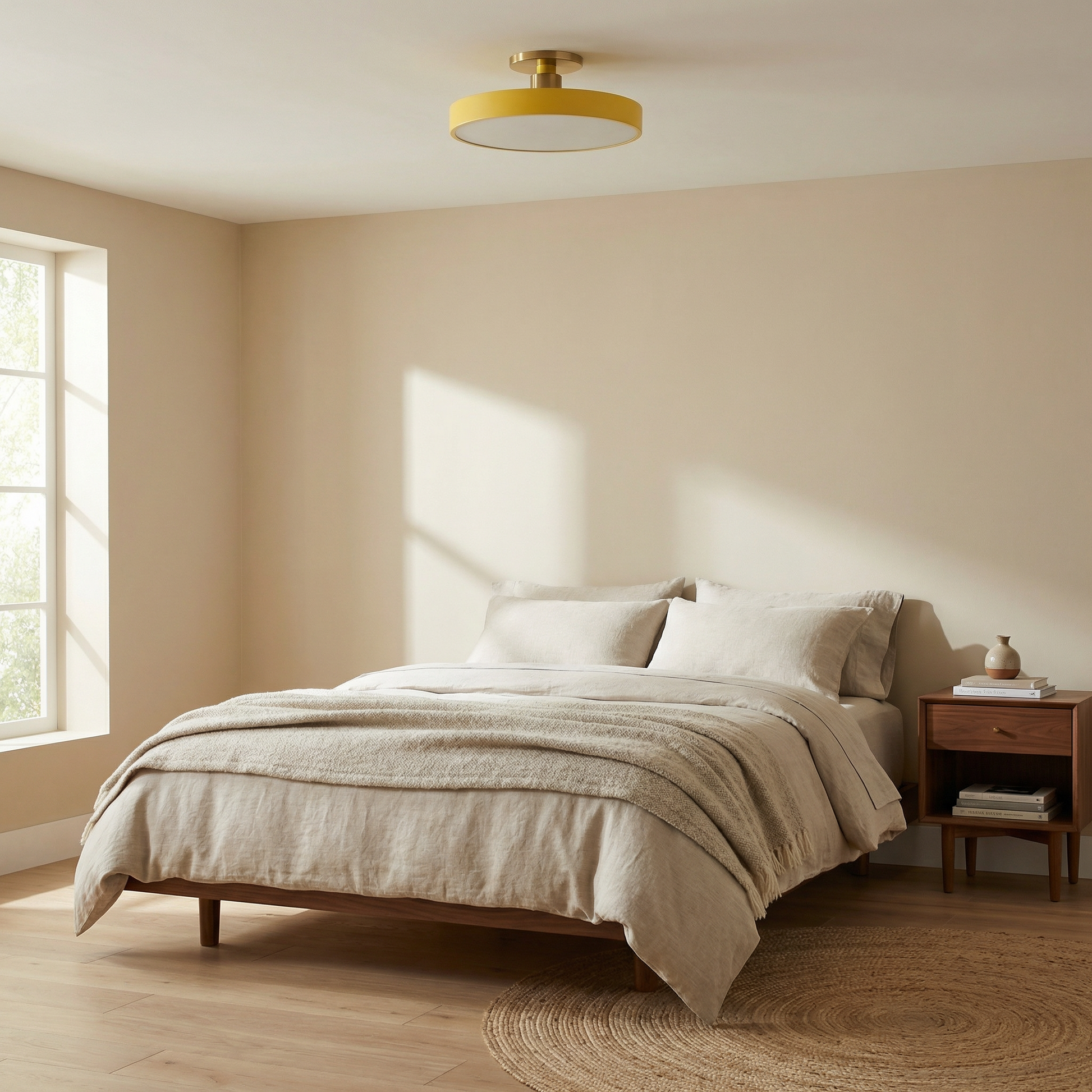 Plafonnier aluminium led chambre - vue 2