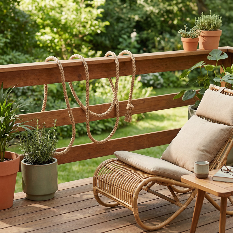 Guirlande Lumineuse en Corde de Chanvre Solaire – Enchantelle