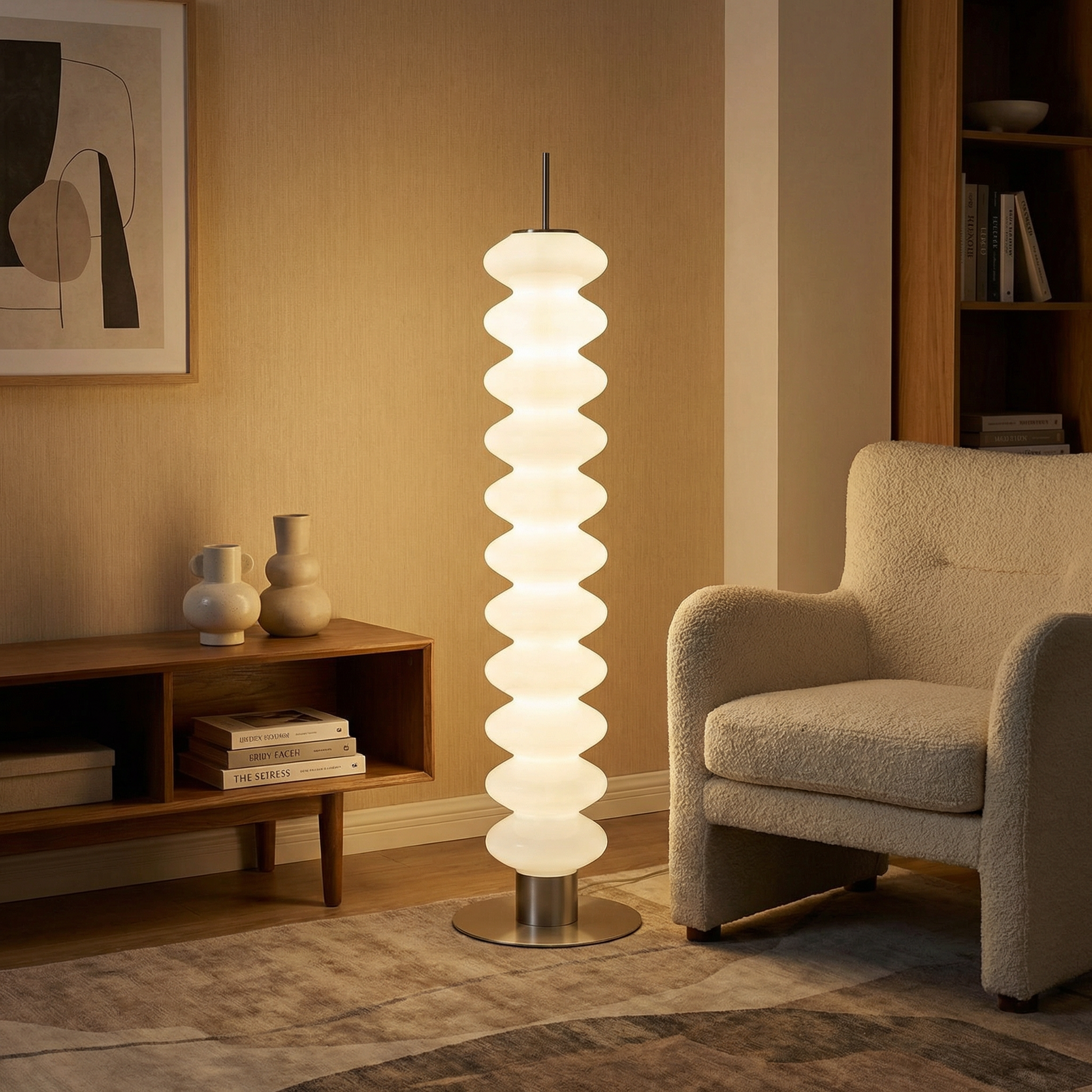 Lampadaire acrylique contemporain variateur - vue 3