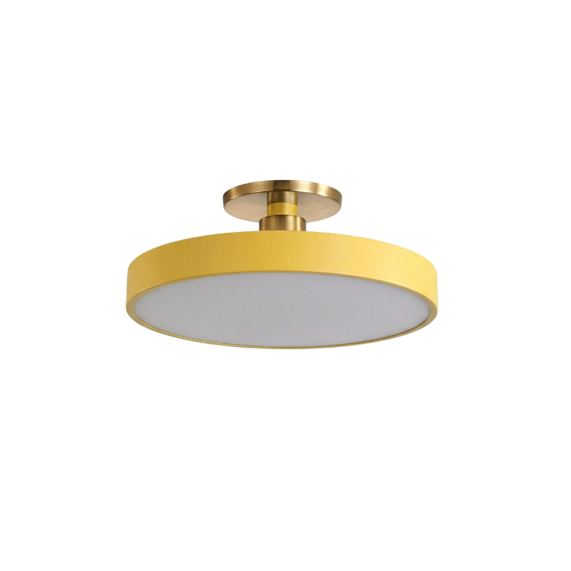 Plafonnier aluminium led chambre - vue 1