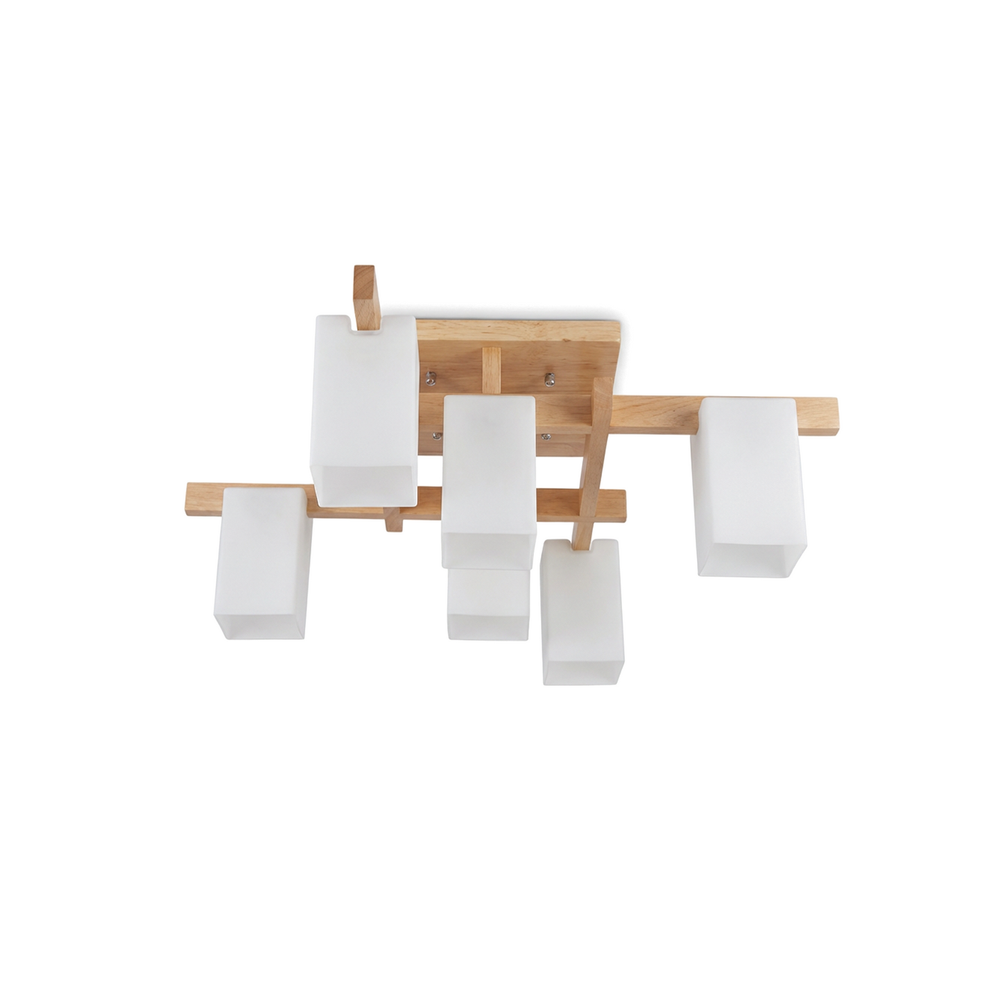 Plafonnier bois minimaliste led - vue 1