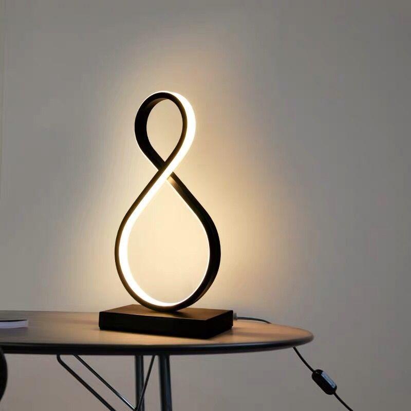 Lampe de chevet art déco acier - vue 3