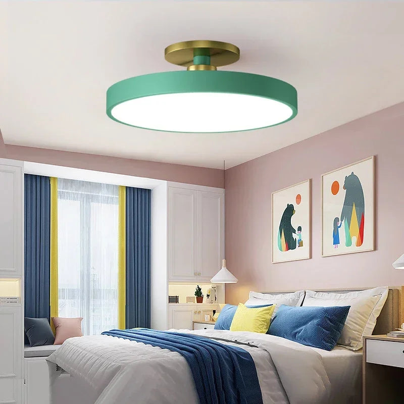 Plafonnier aluminium led chambre - vue 5
