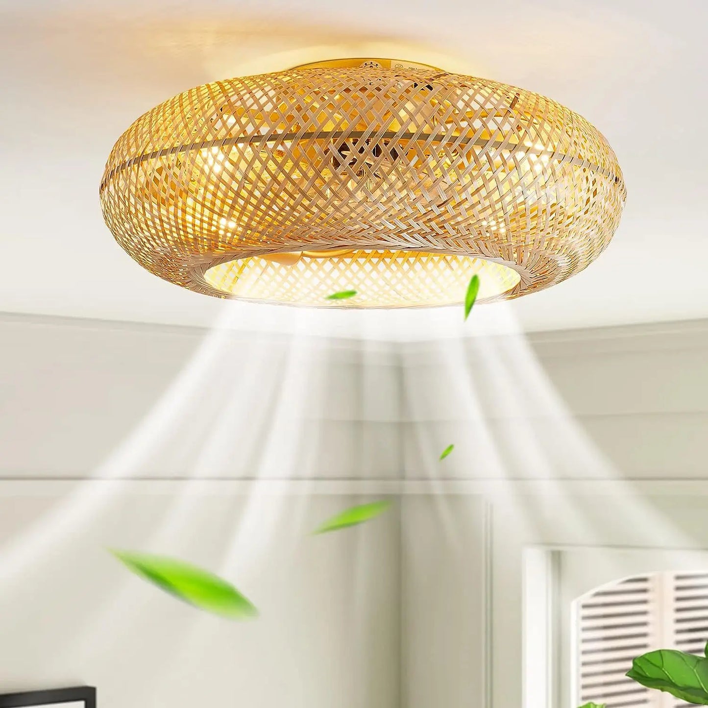 Sirocco - Ventilateur naturel en bambou design
