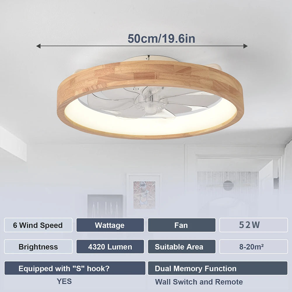 Solstice - Plafonnier ventilateur LED dimmable