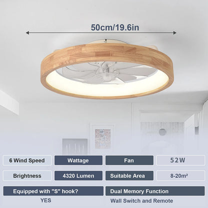 Solstice - Plafonnier ventilateur LED dimmable