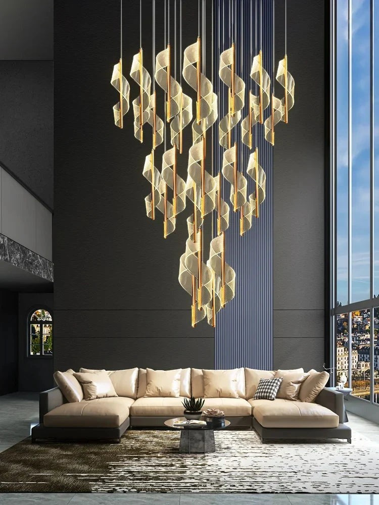 Lustre spirale salon - vue 5