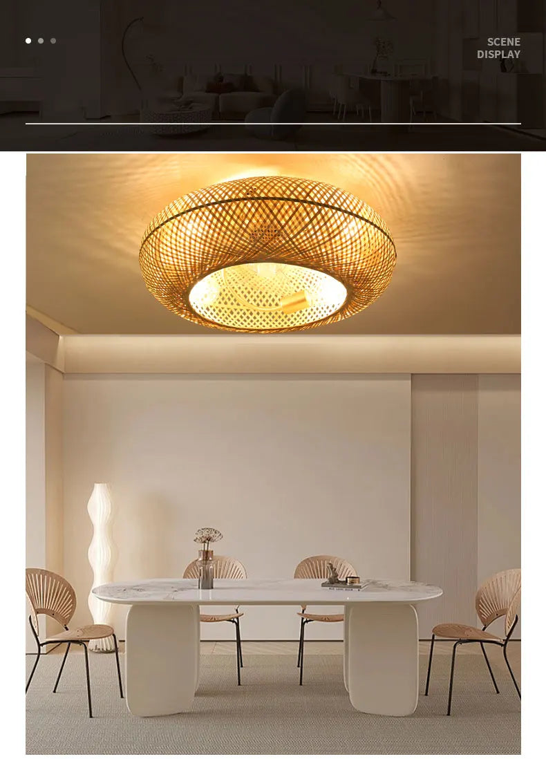 Sirocco - Ventilateur naturel en bambou design