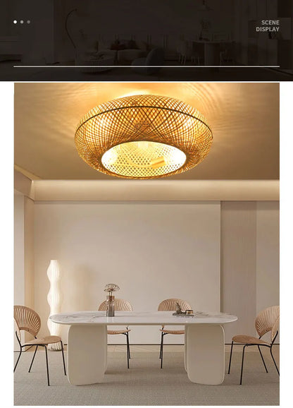 Sirocco - Ventilateur naturel en bambou design