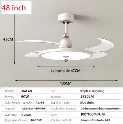 IRIS - Ventilateur rétractable discret ultra-plat