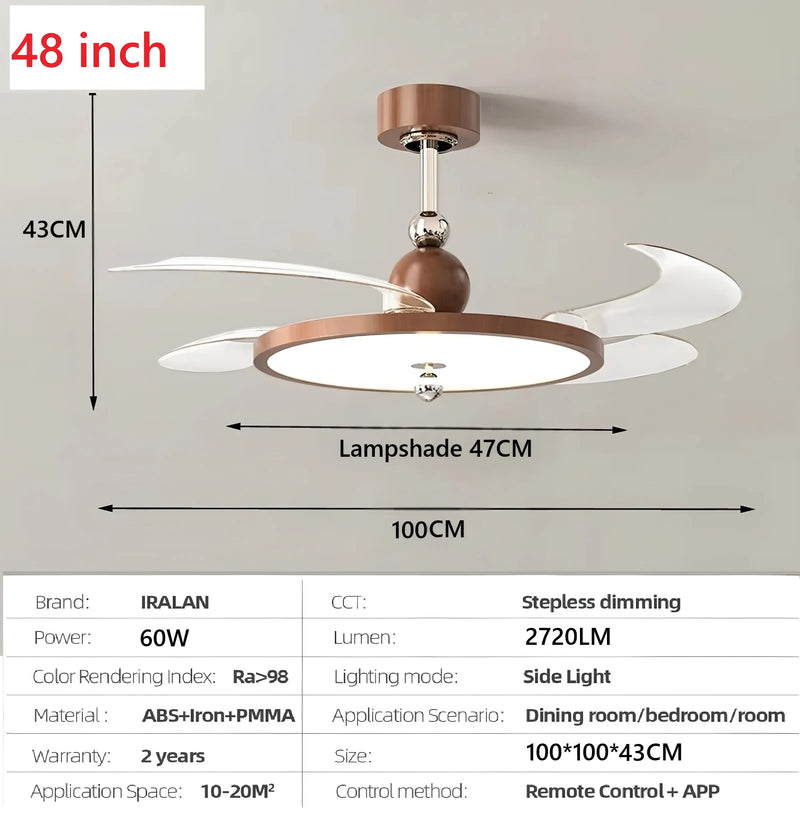 IRIS - Ventilateur rétractable discret ultra-plat