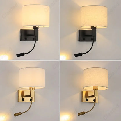 Applique murale tissu led chambre - vue 5
