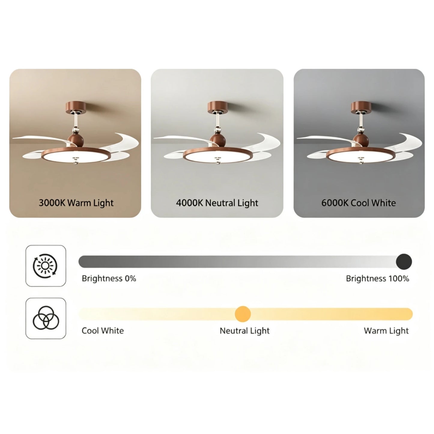 IRIS - Ventilateur rétractable discret ultra-plat