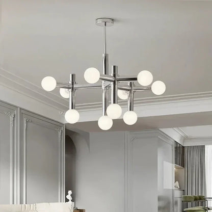 Lustre verre nordique salon 2 - vue 4
