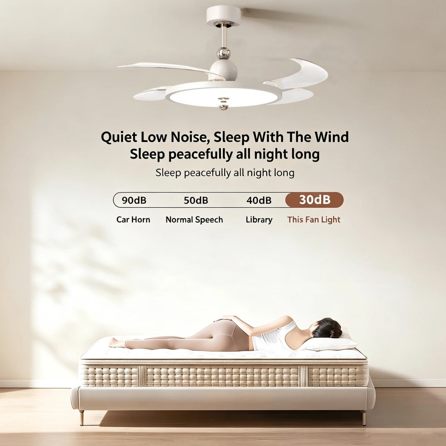 IRIS - Ventilateur rétractable discret ultra-plat