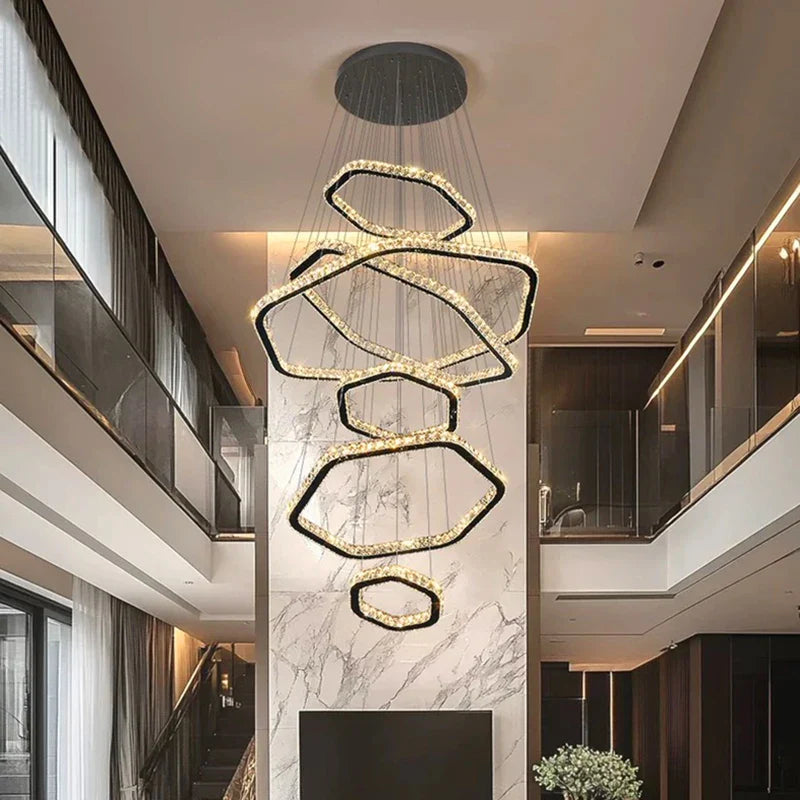 Lustre Crysta vue ambiance | Luxarmonie