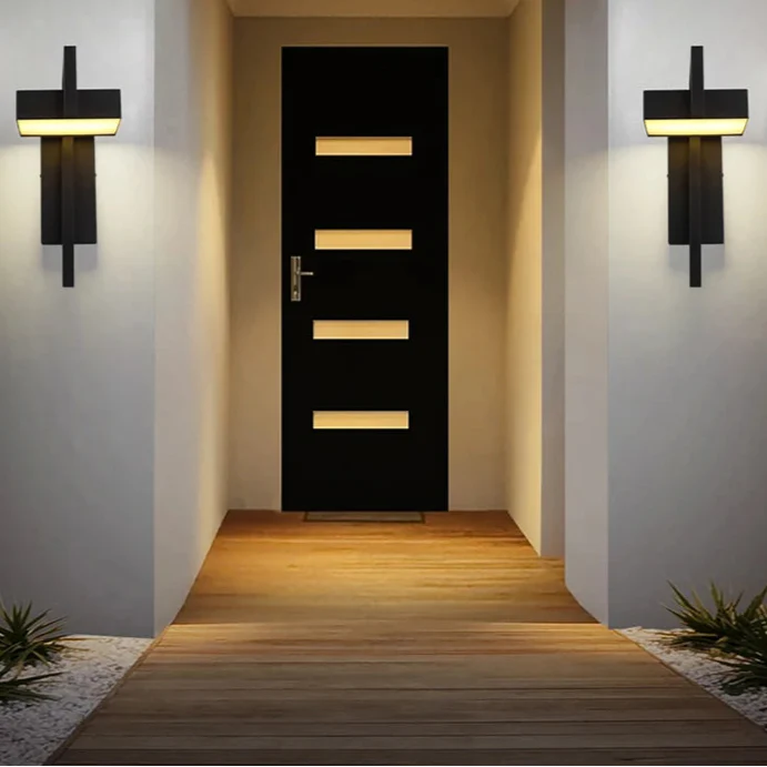 Applique murale acier noir exterieur - vue 4