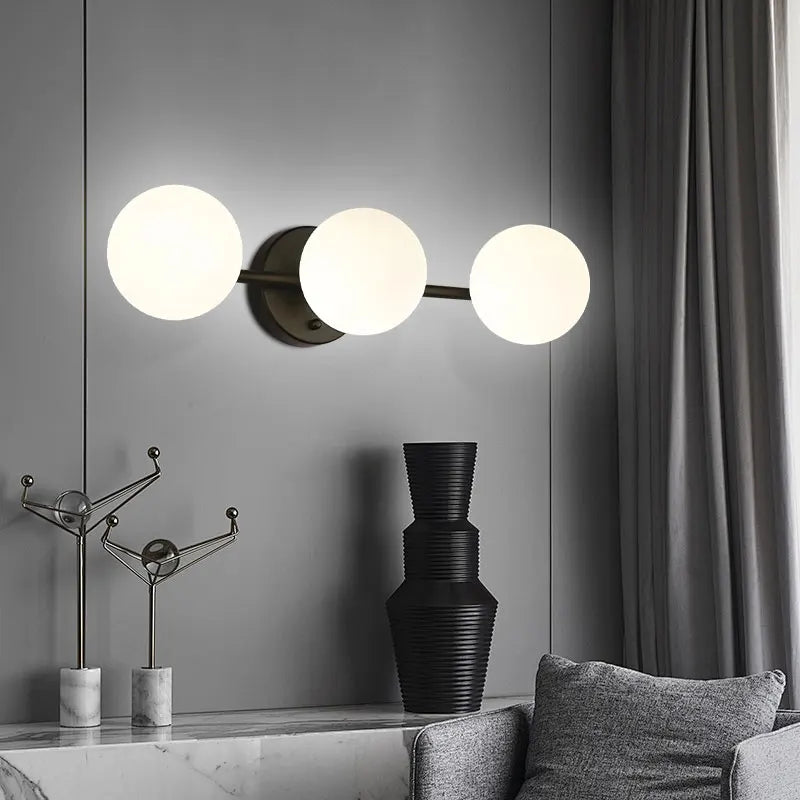 Applique murale metal noir chambre - vue 5