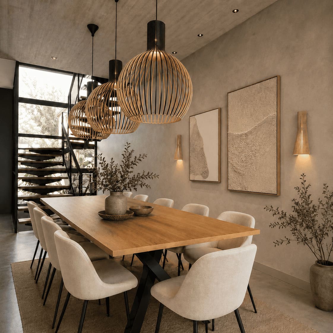Suspension en bois scandinave |  Balinaise