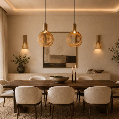 Suspension en bois scandinave |  Balinaise