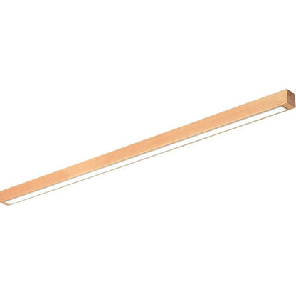 Applique murale Dimoree linéaire en bois naturel avec éclairage LED chaud au design minimaliste et moderne