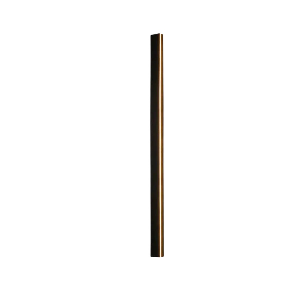 Applique murale extérieure LED Dimoree au design minimaliste et linéaire en métal noir pour terrasse ou jardin