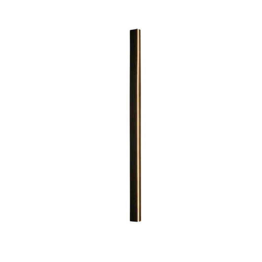Applique murale extérieure LED Dimoree au design minimaliste et linéaire en métal noir pour terrasse ou jardin