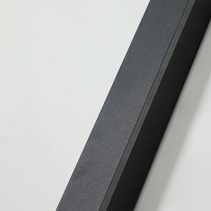 Applique murale extérieure Dimoree minimaliste en métal noir avec finition texturée