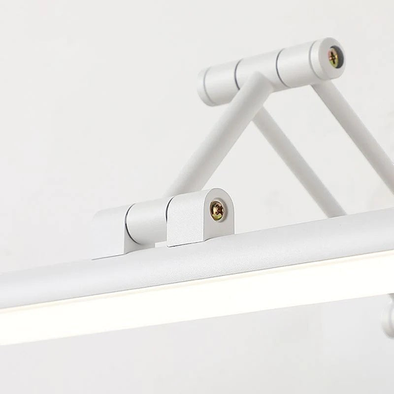 Applique murale linéaire Dimoree blanche en métal avec éclairage LED réglable pour un intérieur moderne