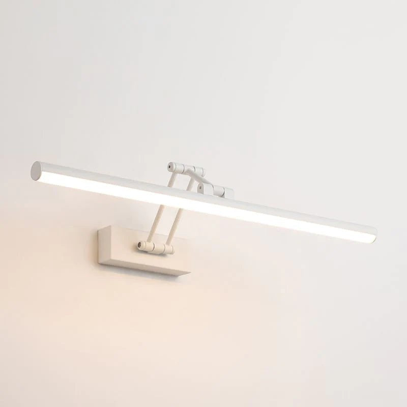 Applique murale linéaire Dimoree blanche réglable en métal avec éclairage LED moderne pour intérieur