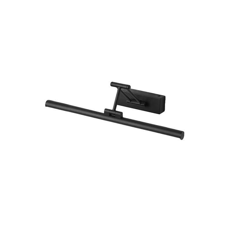 Applique murale linéaire Dimoree noire en métal avec éclairage LED réglable pour un design moderne et épuré