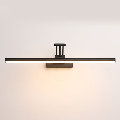 Applique murale linéaire Dimoree noire réglable avec éclairage LED moderne pour salon ou salle de bain